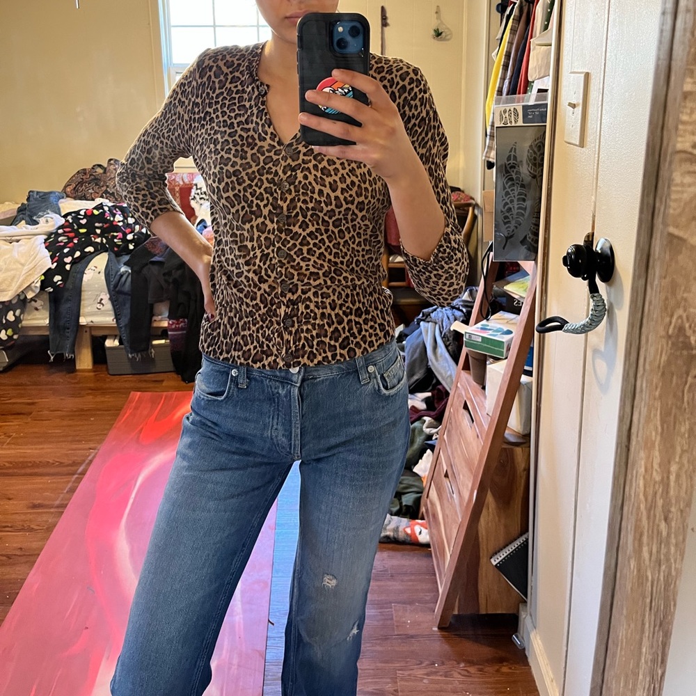 Cheetah Print Small Sweater